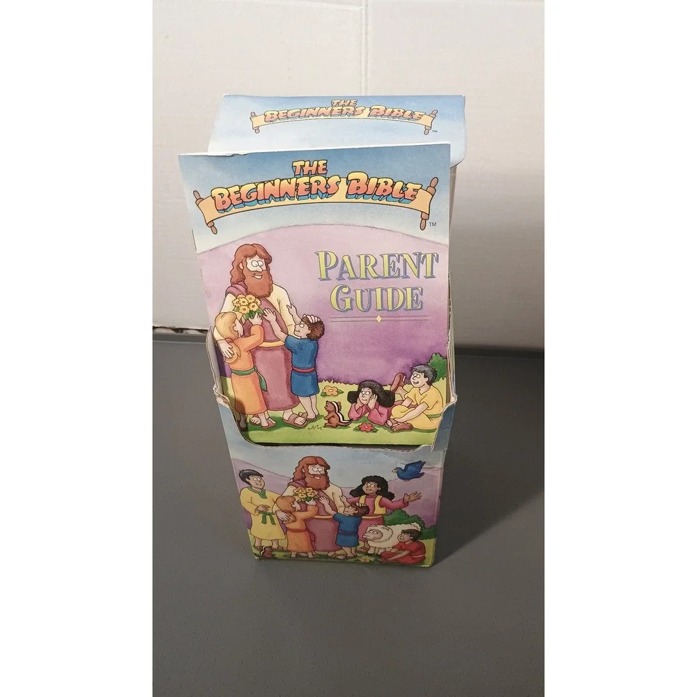 Grolier The Beginners Bible Flashcards Kids Multicolor Good Educational Vintage
